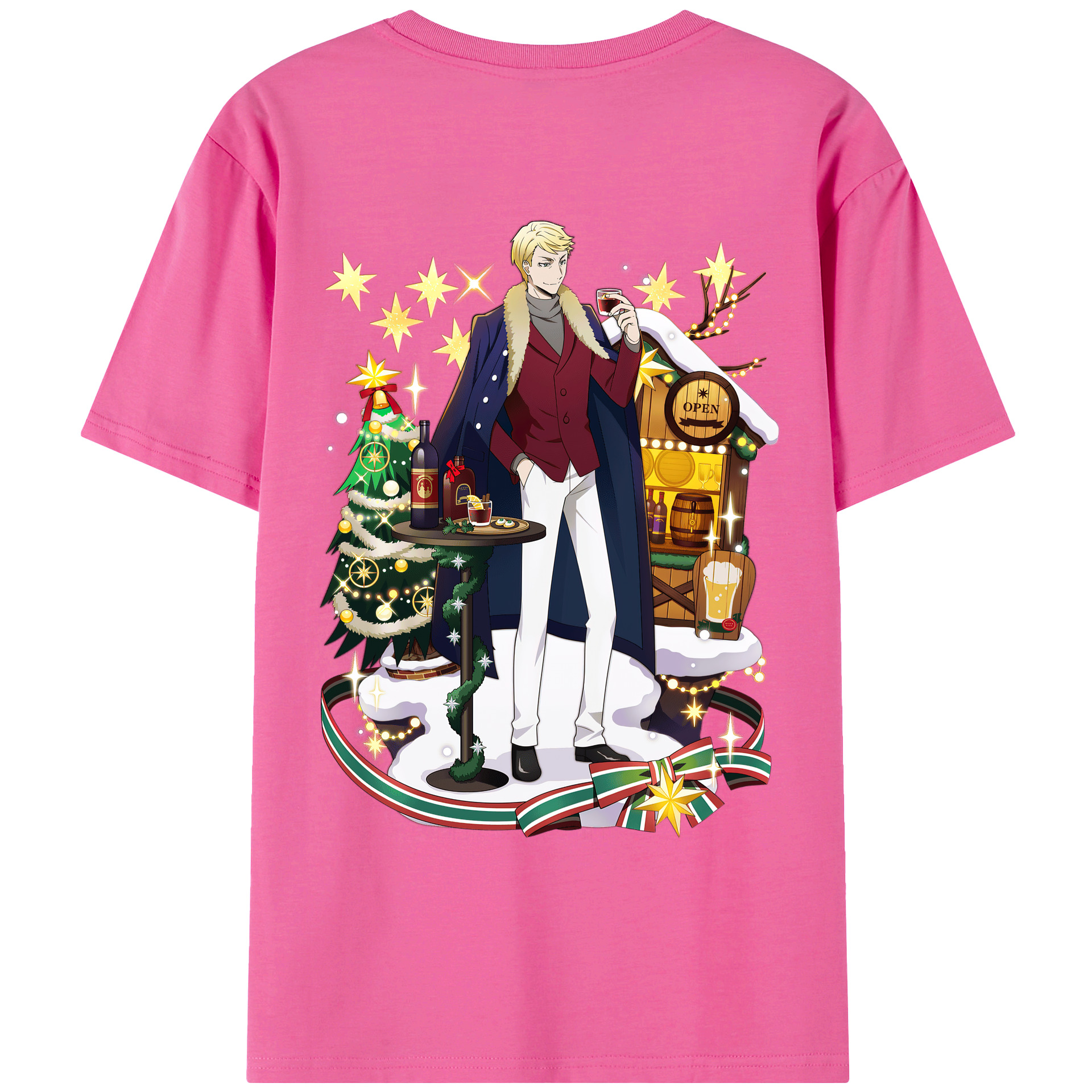 （画像用） 文豪ストレイドッグス Bungo Stray Dogs レディース半袖Tシャツ(バックプリント)